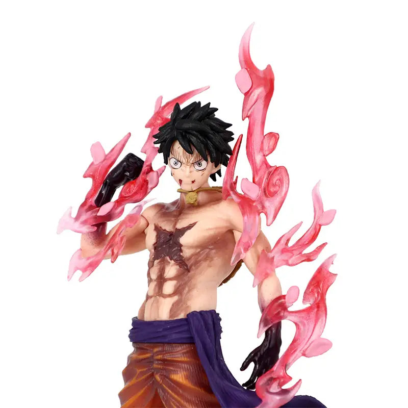 One Piece Luffy Anime Figure Toys Monkey D Luffy Flowing Cherry PVC Action Figurine Collection Model Dolls Birthday