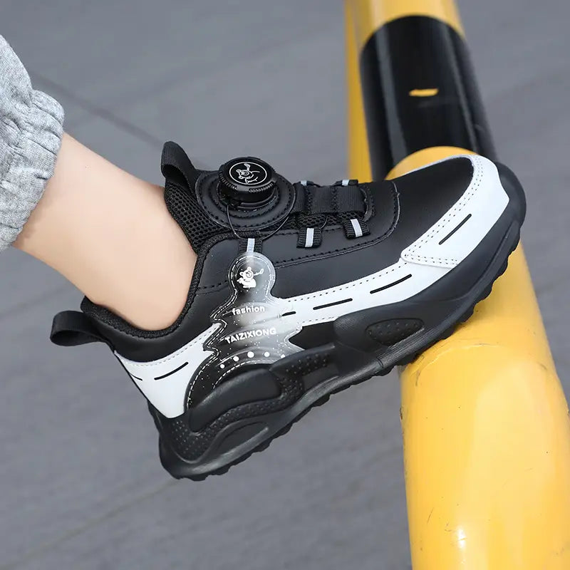 Beautiful Shoe’s Children Sneaker Boys Casual Shoes Leather Student Walking Shoes Kids Non-slip Lightweight Girls