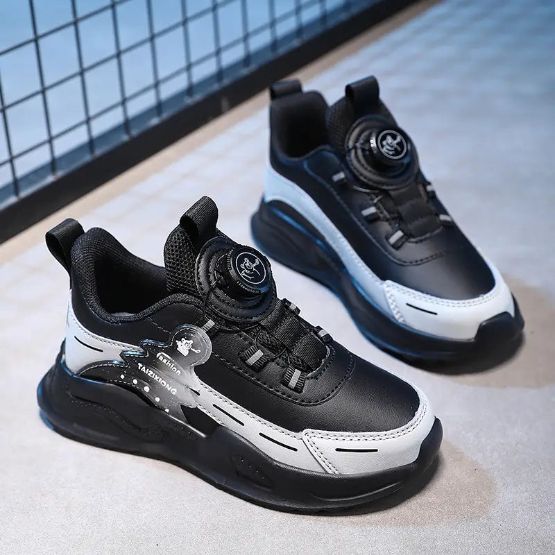 Beautiful Shoe’s Children Sneaker Boys Casual Shoes Leather Student Walking Shoes Kids Non-slip Lightweight Girls