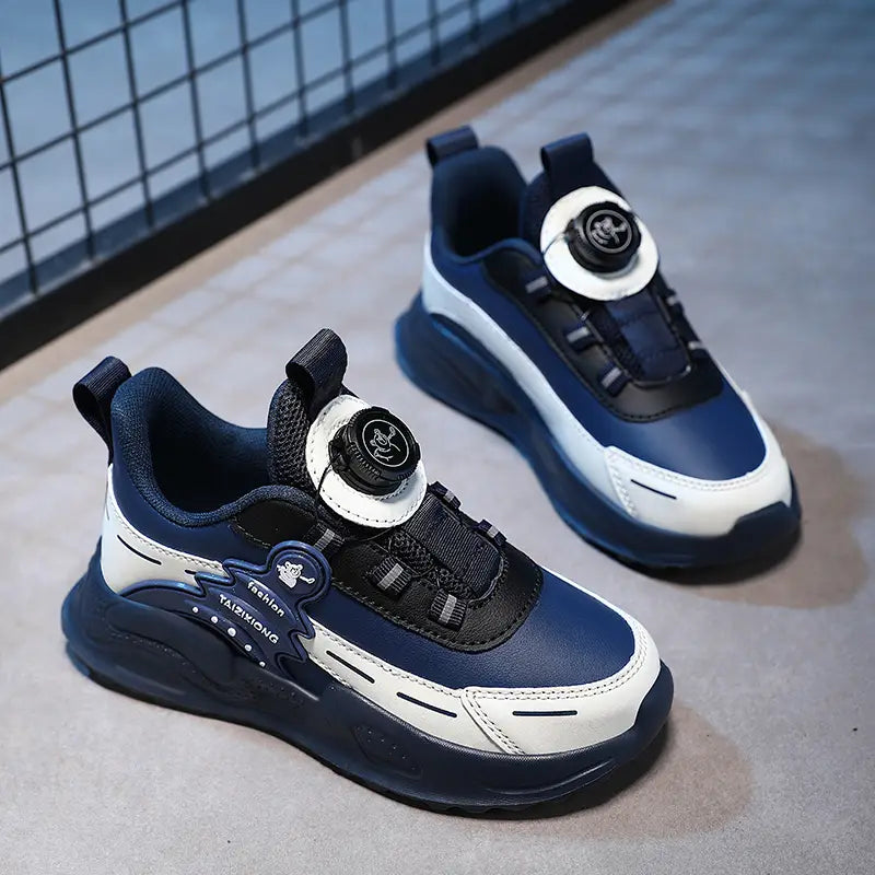 Beautiful Shoe’s Children Sneaker Boys Casual Shoes Leather Student Walking Shoes Kids Non-slip Lightweight Girls