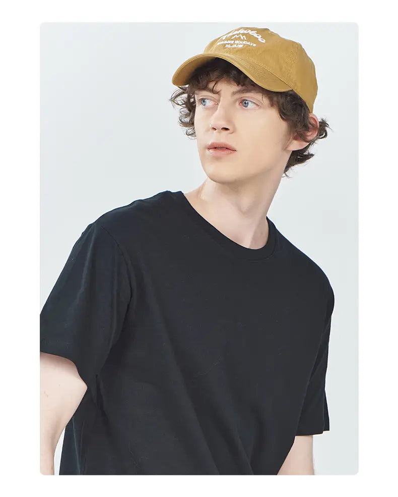 100% Cotton Solid Color T-Shirts Men Woman Short Sleeve Fashion Brand Trend Casual Soft Clothing Tees Breathable Summer