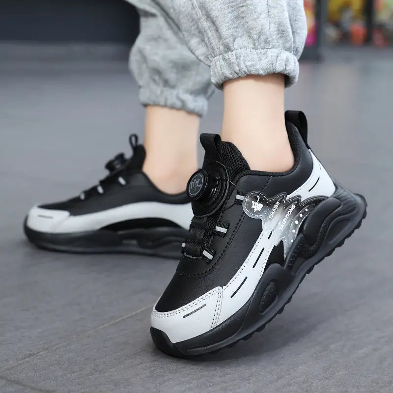 Beautiful Shoe’s Children Sneaker Boys Casual Shoes Leather Student Walking Shoes Kids Non-slip Lightweight Girls