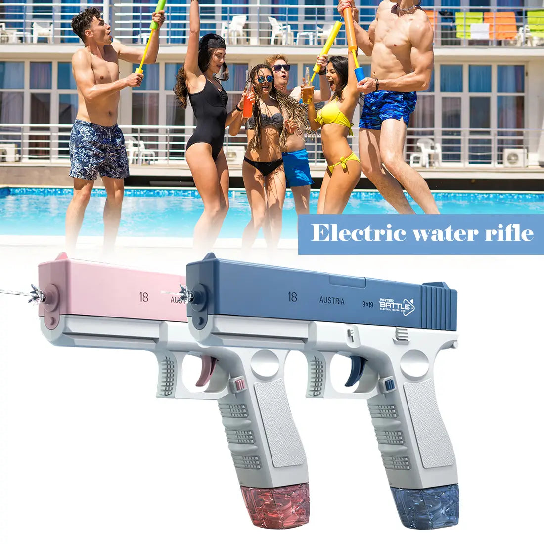 Electric Water Gun Water Spray Toys Bursts Children’s High-pressure Strong Charging Energy Water Automatic Children’s