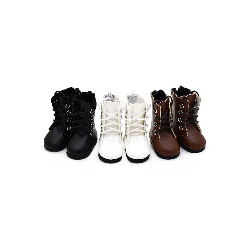 Beautiful Shoe’s 4.5cm Doll Fashion Shoes Female Doll Boots Fit for 1/6 BJD Dolls Accessories Leather Doll Colorful