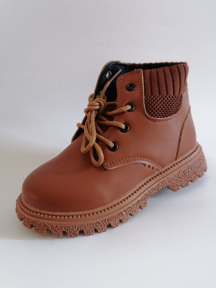 Beautiful Shoe’s Kids Leather Chelsea Boots Waterproof Children Sneakers Beige Toddler Snow Boots Girl Winter Shoe Boy