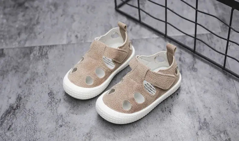 Beautiful Shoe’s Kids Half Sandals Boys Sports Casual Shoes Cut-outs Hollow Fashion 2024 New Spring Summer Toddlers