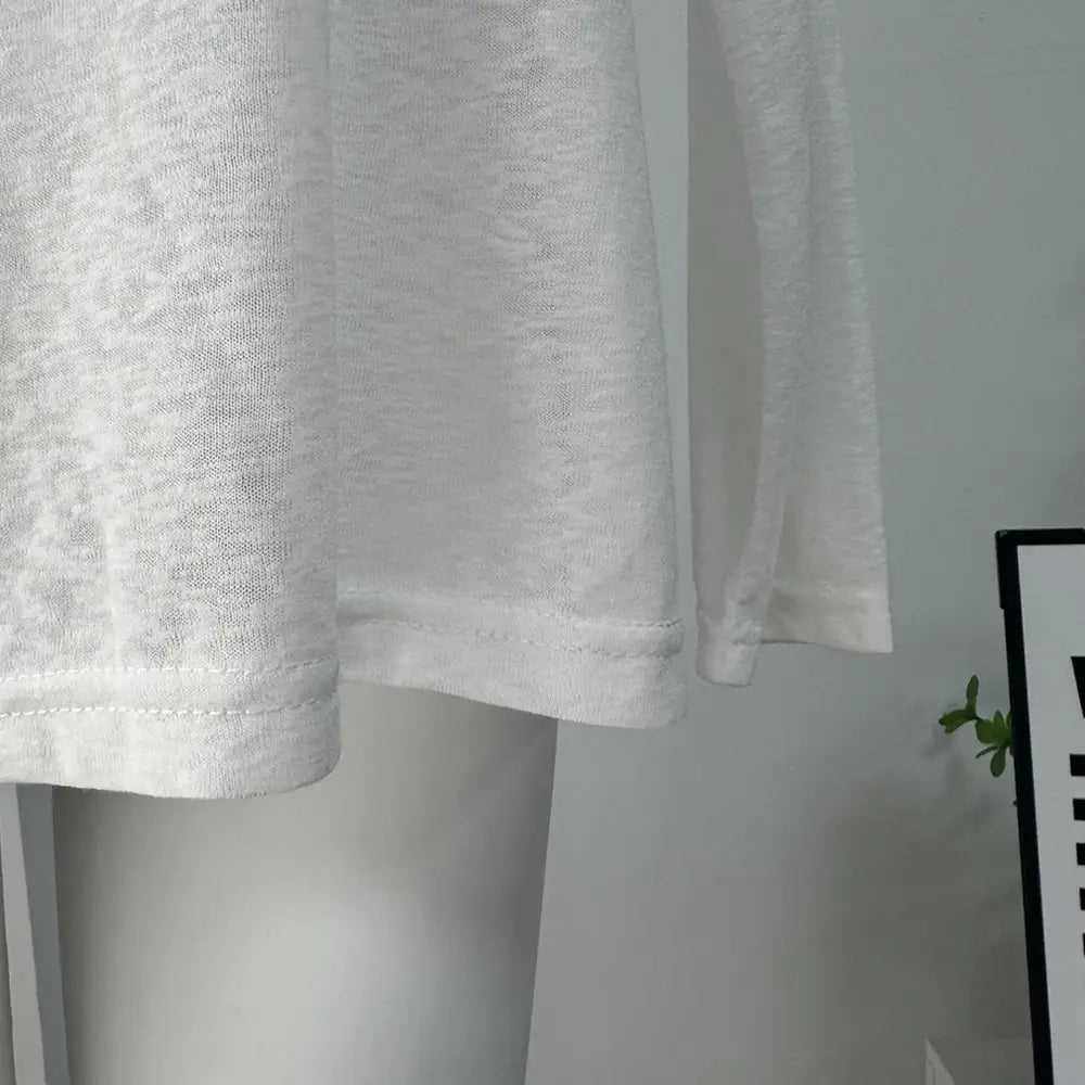 Hirsionsan 2025 Basic soft T Shirts Women Summer autumn Long Sleeves Loose Bottom Tees Ladies Casual Knitted Soft Woman