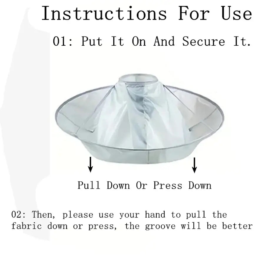 1pc Hair Cutting Cloak Umbrella Design Cover Suitable For Salon Barber Cutting Cloak Wrap Foldable Waterproof And