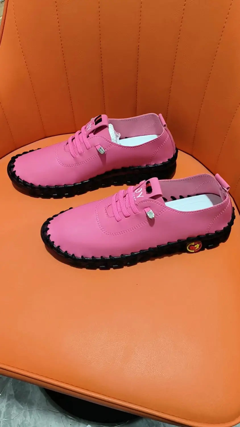 Beautiful Shoe’s Sneakers Women Shoes Loafers Lace Up Leather Flat New Spring 2025 Casual comfortable Mom Shoe Mujer