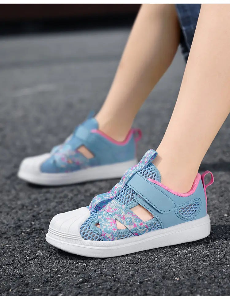 Beautiful Shoe’s Summer Girls Casual Shoes Light Mesh Breathable Sneakers Children Autumn Tenis Cute Female Sport