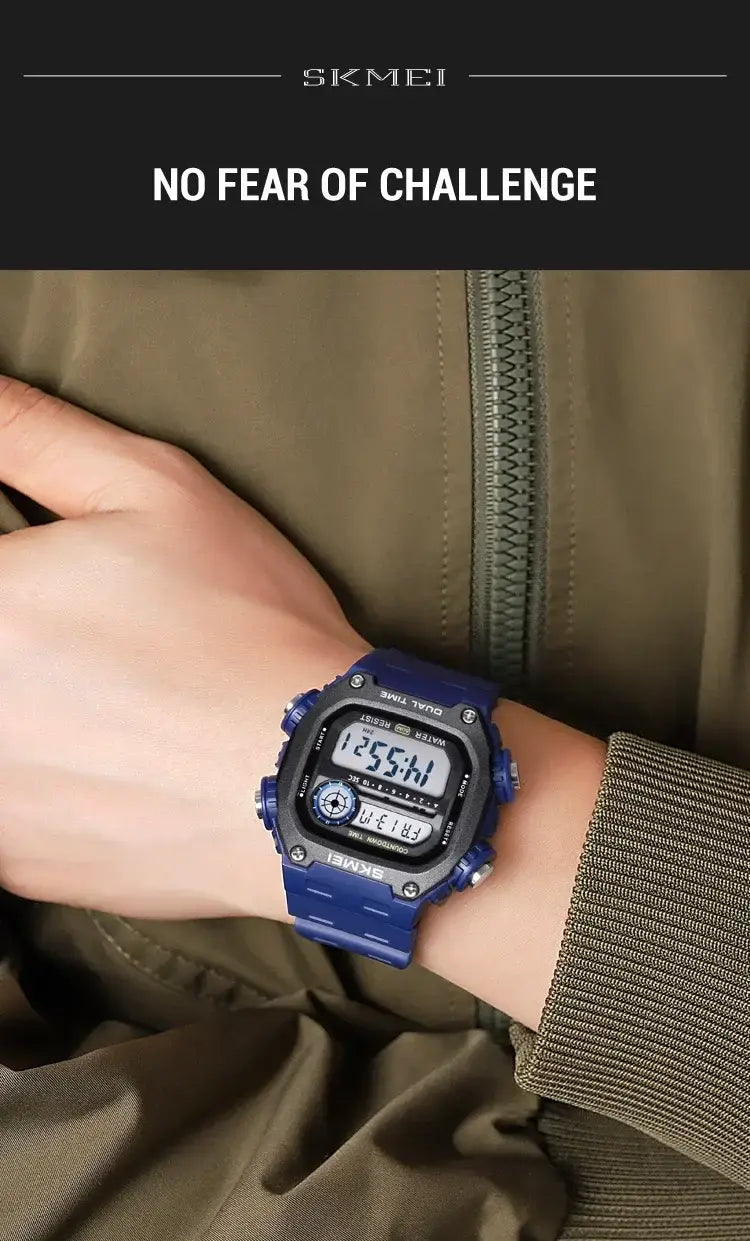 SKMEI 2126 Digital Sports Watch 50m Waterproof Countdown Alarm