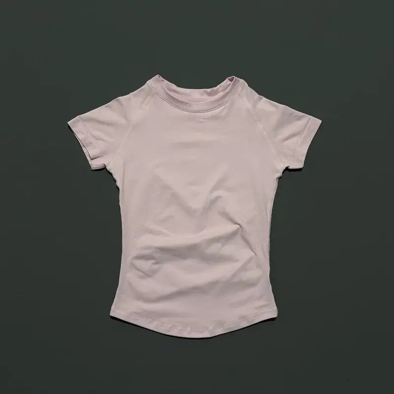 Sport Short Sleeve Top Women Seamless Yoga Leotard Clothing Running Sports T Shirt Gym Yoga Slim Fitness Active Top Tee