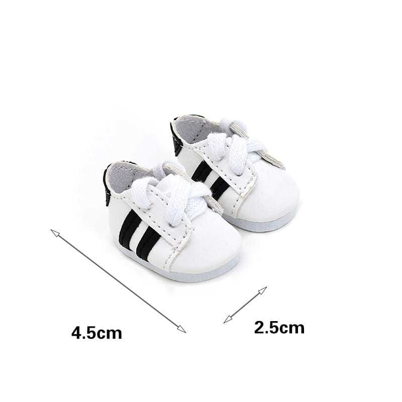 Beautiful Shoe’s 4.5cm Doll Fashion Shoes Female Doll Boots Fit for 1/6 BJD Dolls Accessories Leather Doll Colorful