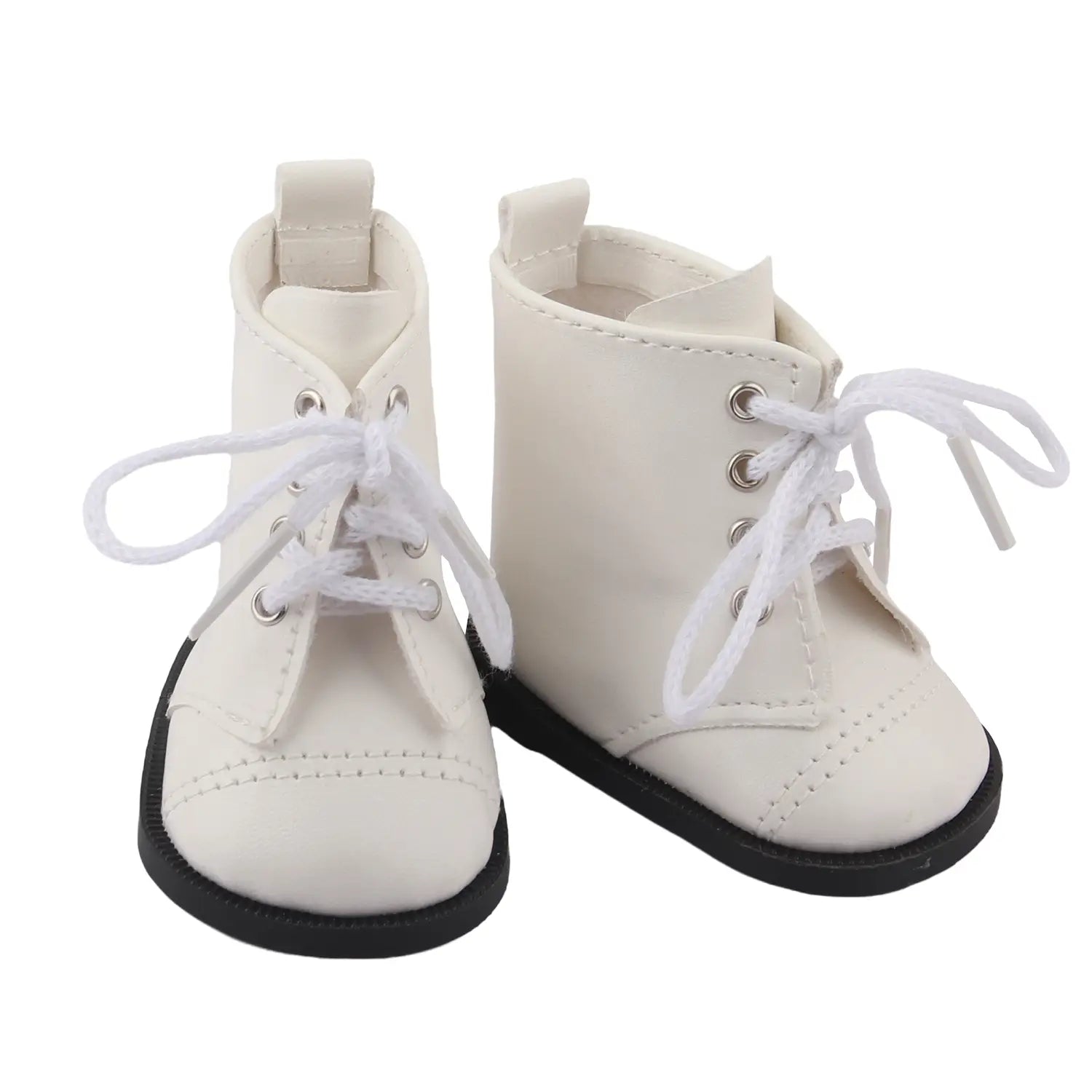 Beautiful Shoe’s 7 Cm Lace-up Leather Horse Riding Boots Fashion Doll Shoes For 18 inch American And 43Cm Baby New Born