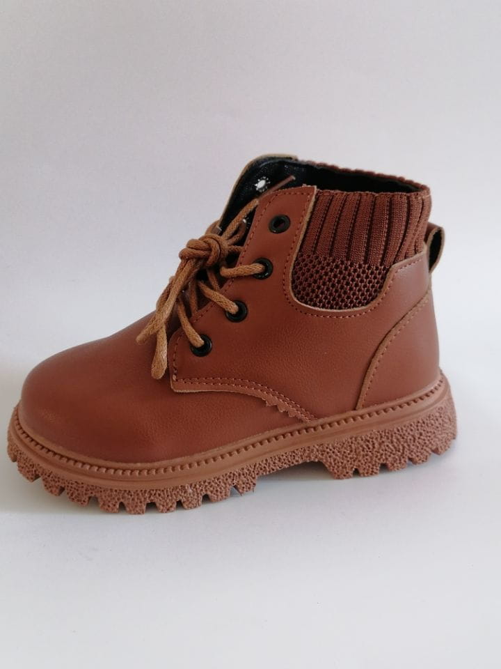 Beautiful Shoe’s Kids Leather Chelsea Boots Waterproof Children Sneakers Beige Toddler Snow Boots Girl Winter Shoe Boy