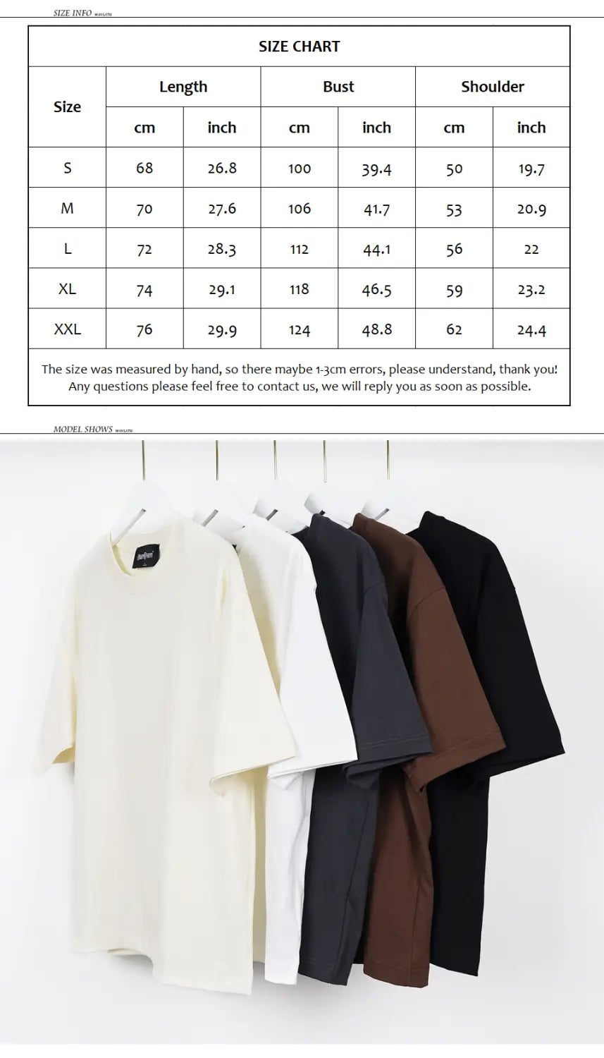WAVLATII Oversized Summer T shirts for Women Men Brown Casual Female Korean Streetwear Tees Unisex Basic Solid Young