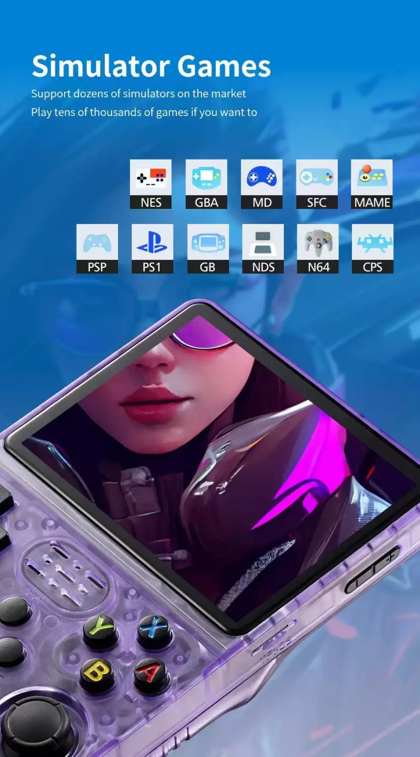 Open Source R36S Retro Handheld Video Game Console Linux System 3.5 Inch IPS Screen Portable Pocket Video Player R35S