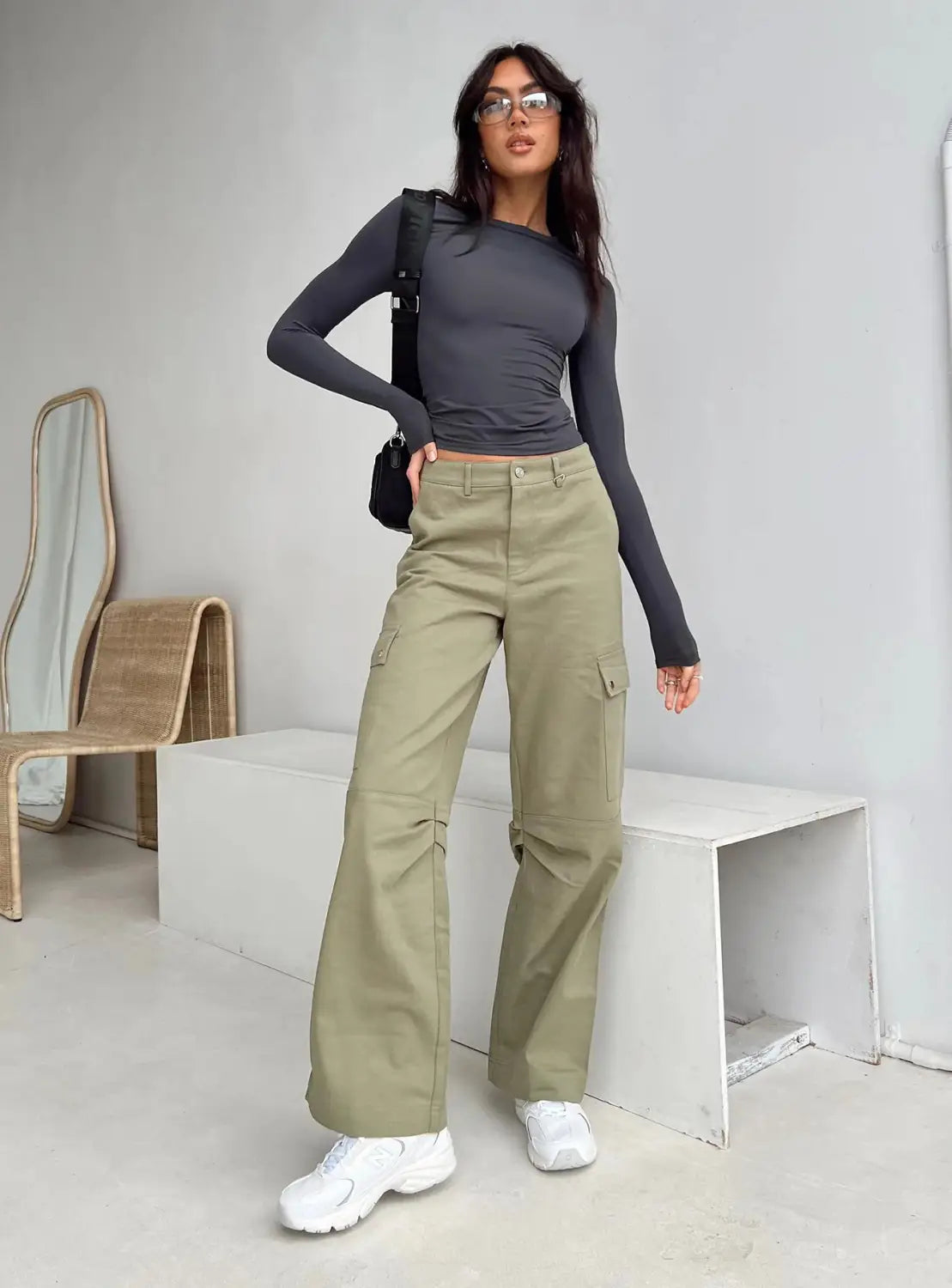Y2k Long Sleeve T Shirt Women Spring Autumn Crop Top Casual Slim Fit Pullovers Solid O Neck T-shirts Streetwear Female