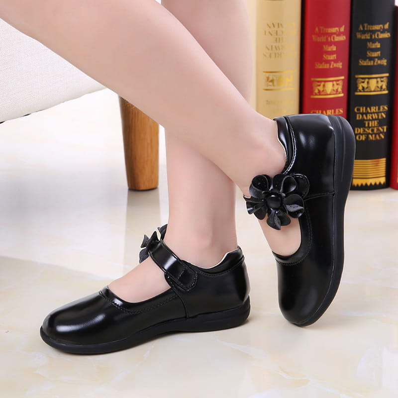 Beautiful Shoe’s Girls Shoes PU Leather Spring Autumn Kids Shoes for Girl Children Princess School Shoes Flower