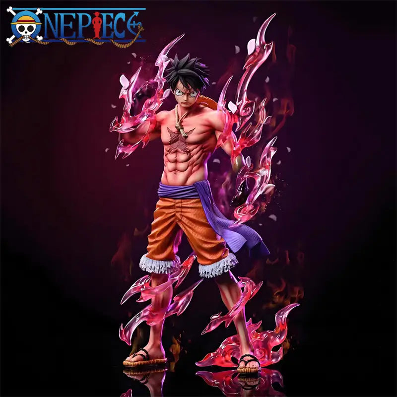 One Piece Luffy Anime Figure Toys Monkey D Luffy Flowing Cherry PVC Action Figurine Collection Model Dolls Birthday