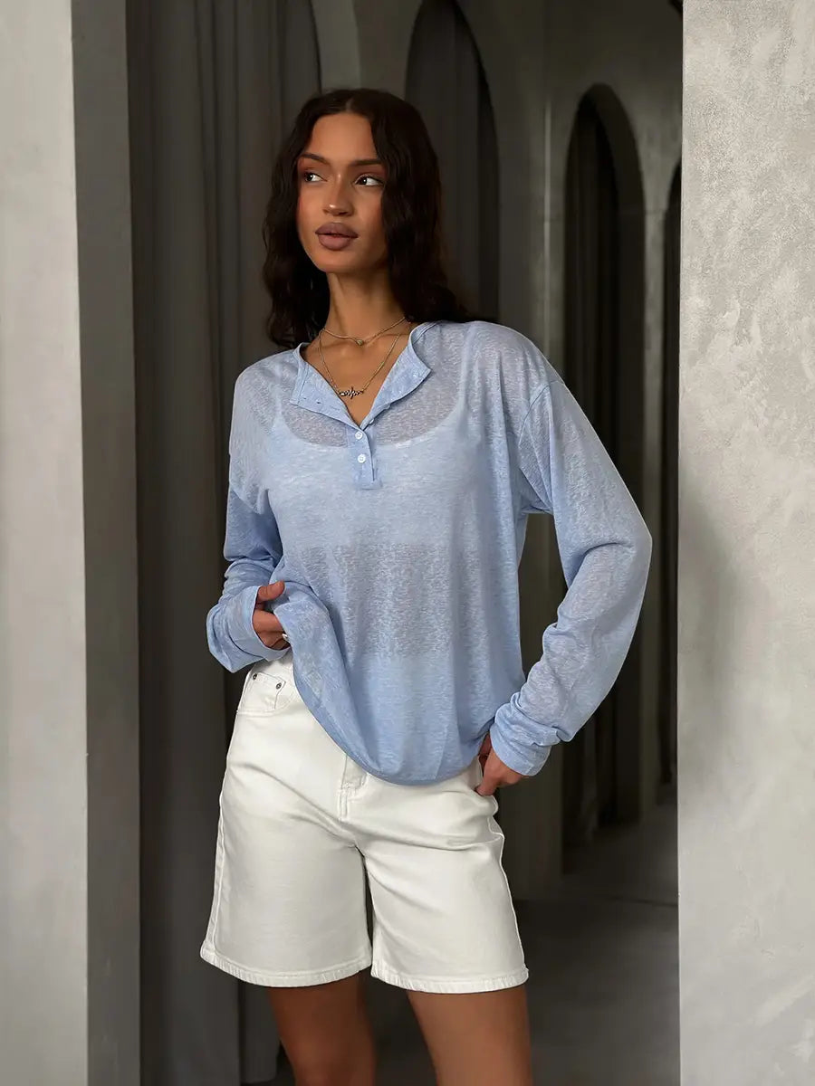 Hirsionsan 2025 Basic soft T Shirts Women Summer autumn Long Sleeves Loose Bottom Tees Ladies Casual Knitted Soft Woman