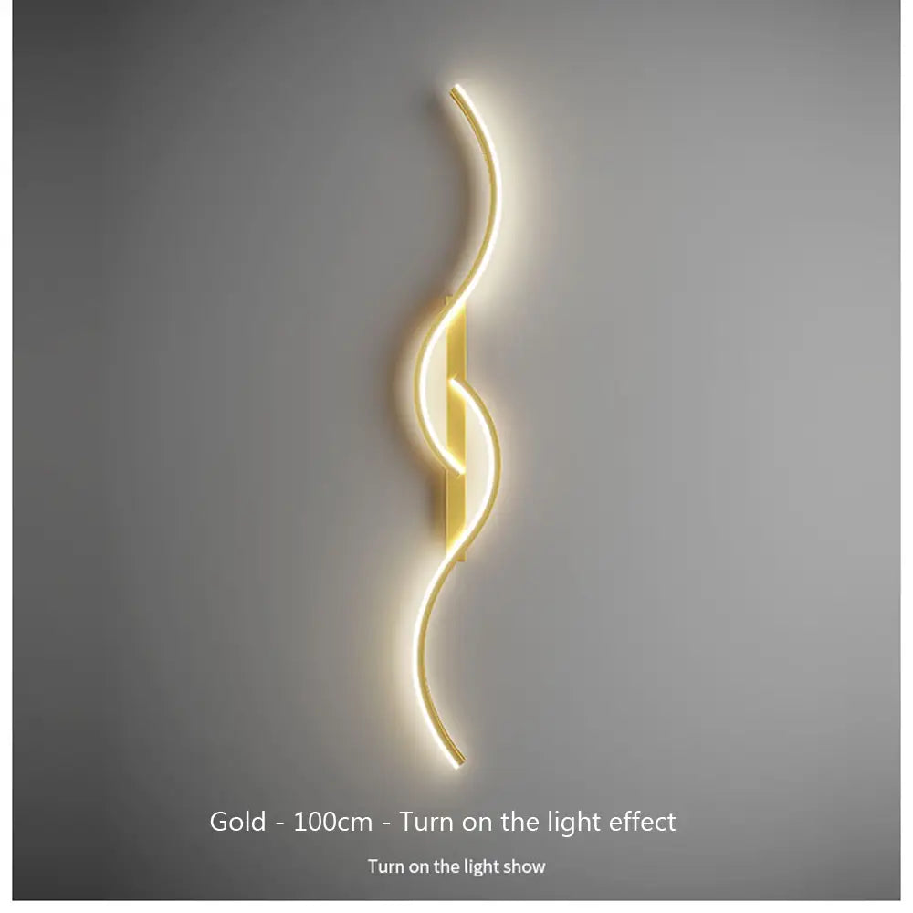 Modern LED Wall Lamp Minimalist Led Light Bedroom Bedside Long Strip Wall Sconces Living Room Home Indoor Lighting