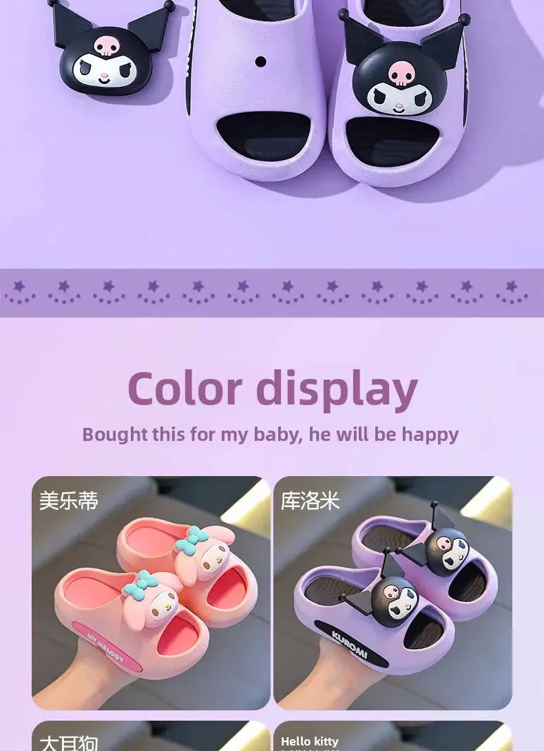 Beautiful Shoe’s 2026 Summer Girls’ Sandals 2026 New style Non slip Indoor Bathing Slippers for Children at Home