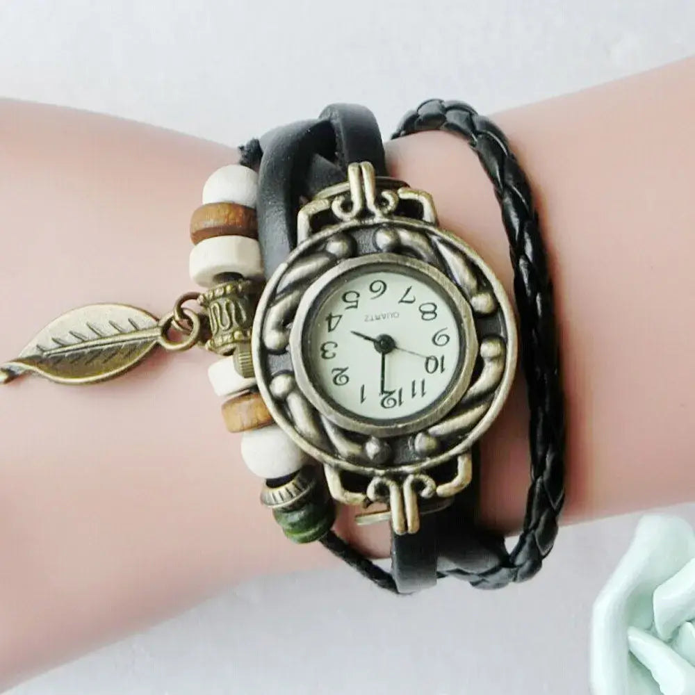 Montre Elegant Fashion Ladies Dress Watches Vintage Wristwatches for Women Leatcher Band Small Dial Female Quartz Watch