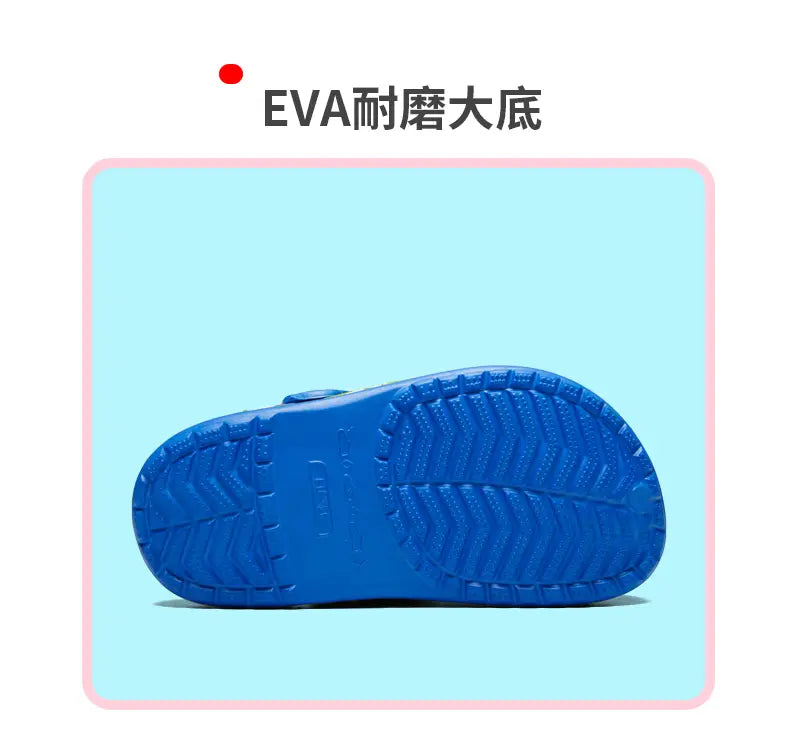 Beautiful Shoe’s Children Shoes Baby Boys Slippers Cartoon Excavator Print Clogs Summer Breathable Soft Indoor Sports