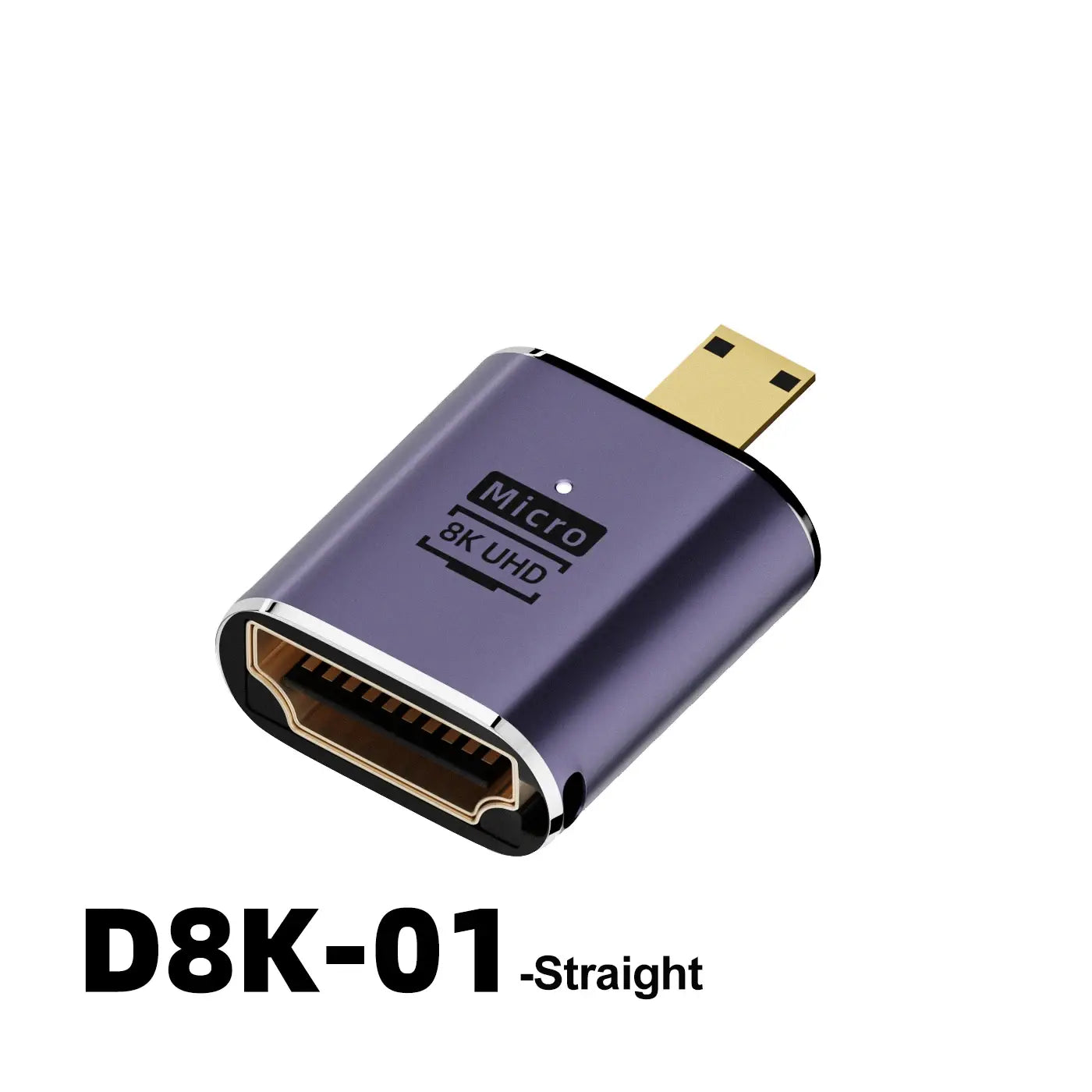 HDMI-Compatible Adapter 90 270 Degree Right Angle Male to Female Converter 8K HD Connector Mini / Micro HDMI-compatible