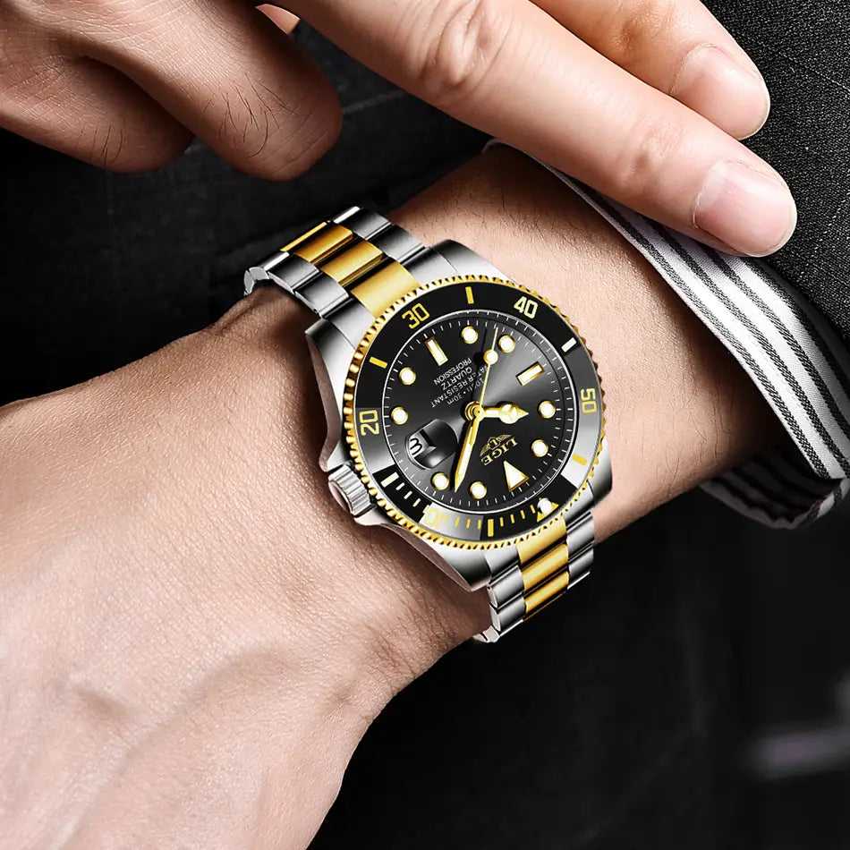 Montre LIGE Watch For Men Top Brand Luxury Fashion Men Watch Casual Business Waterproof Chronograph Quartz Wristwatches