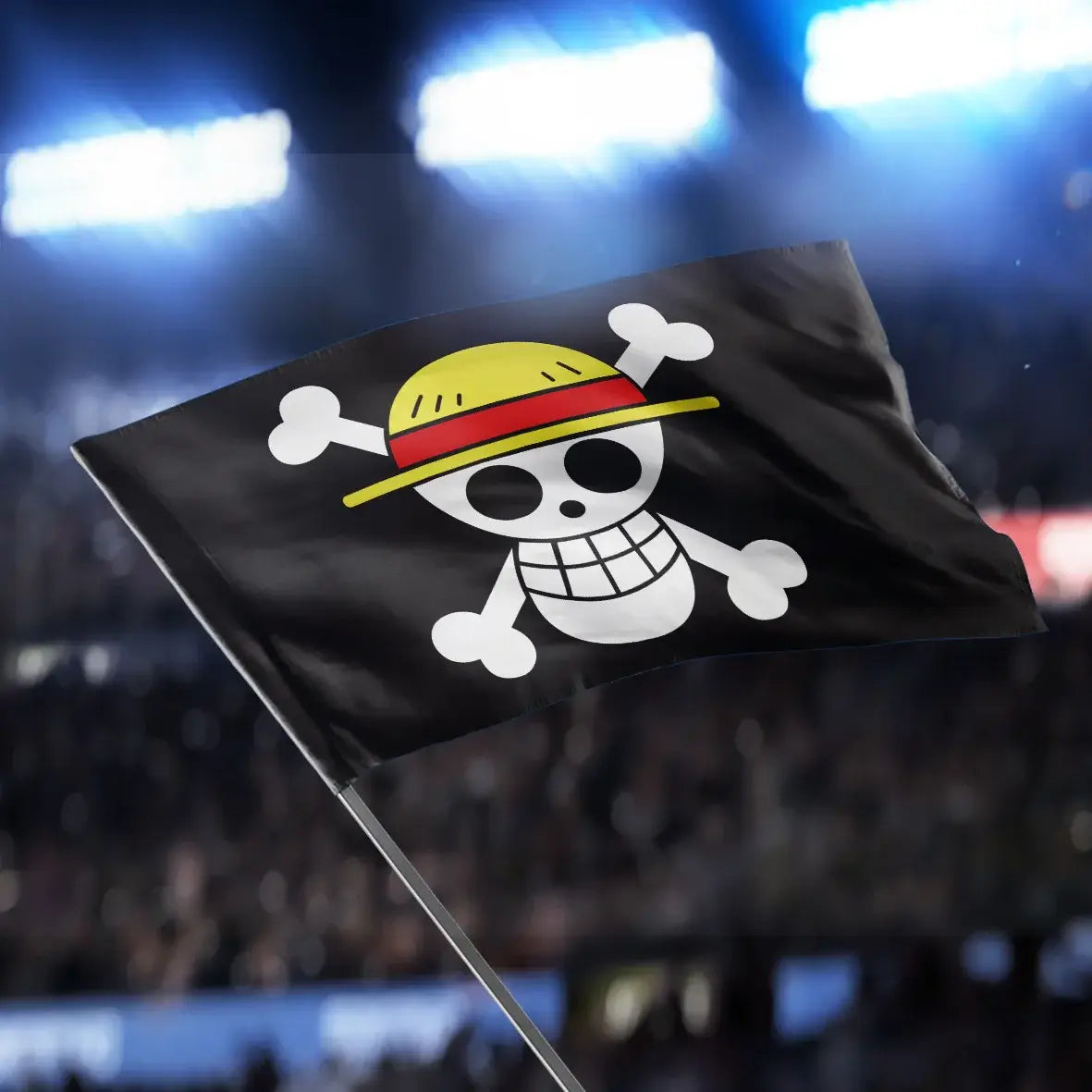 One Piece 90*150CM Polyester Pirate Monkey D.Luffy Skull Flag One Piece straw hat pirates Trumpet banner flag