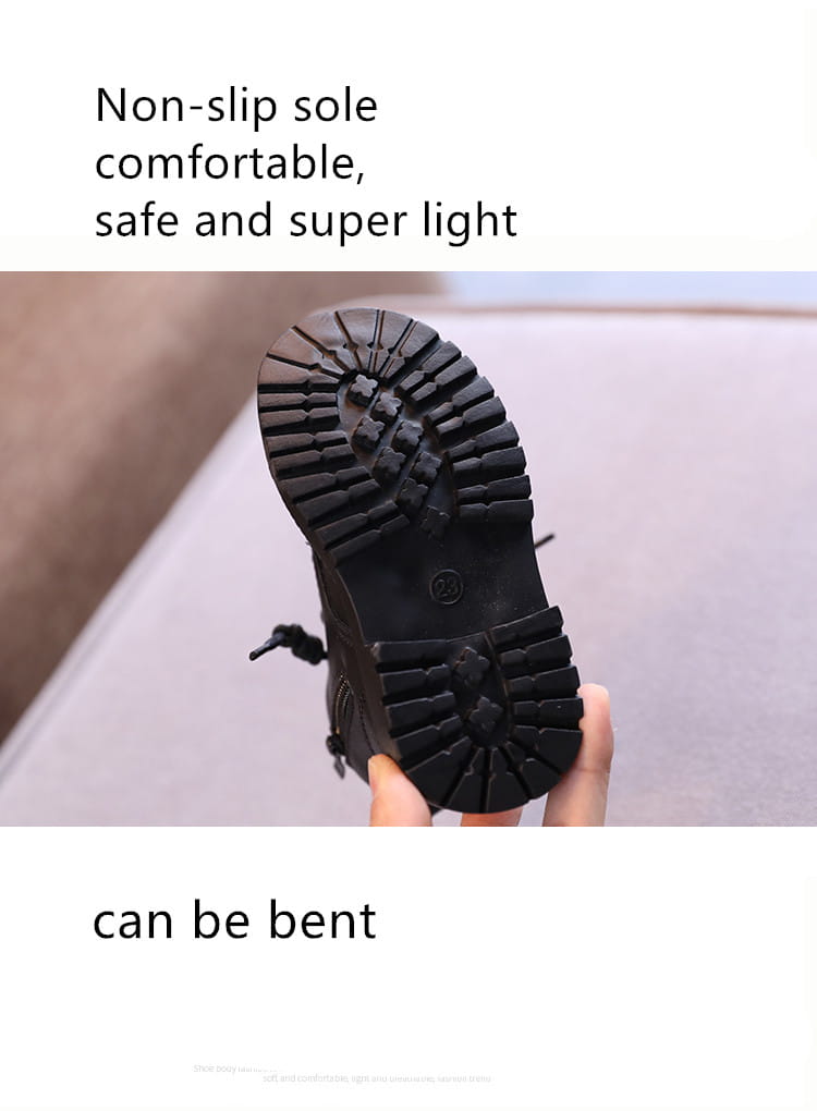 Beautiful Shoe’s Kids Leather Chelsea Boots Waterproof Children Sneakers Beige Toddler Snow Boots Girl Winter Shoe Boy