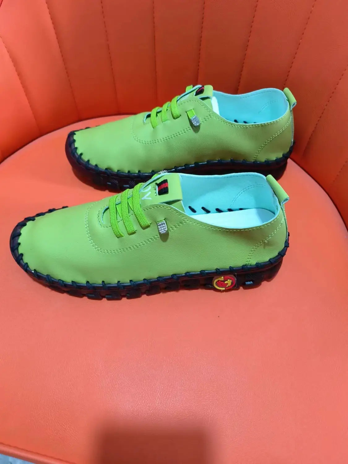 Beautiful Shoe’s Sneakers Women Shoes Loafers Lace Up Leather Flat New Spring 2025 Casual comfortable Mom Shoe Mujer