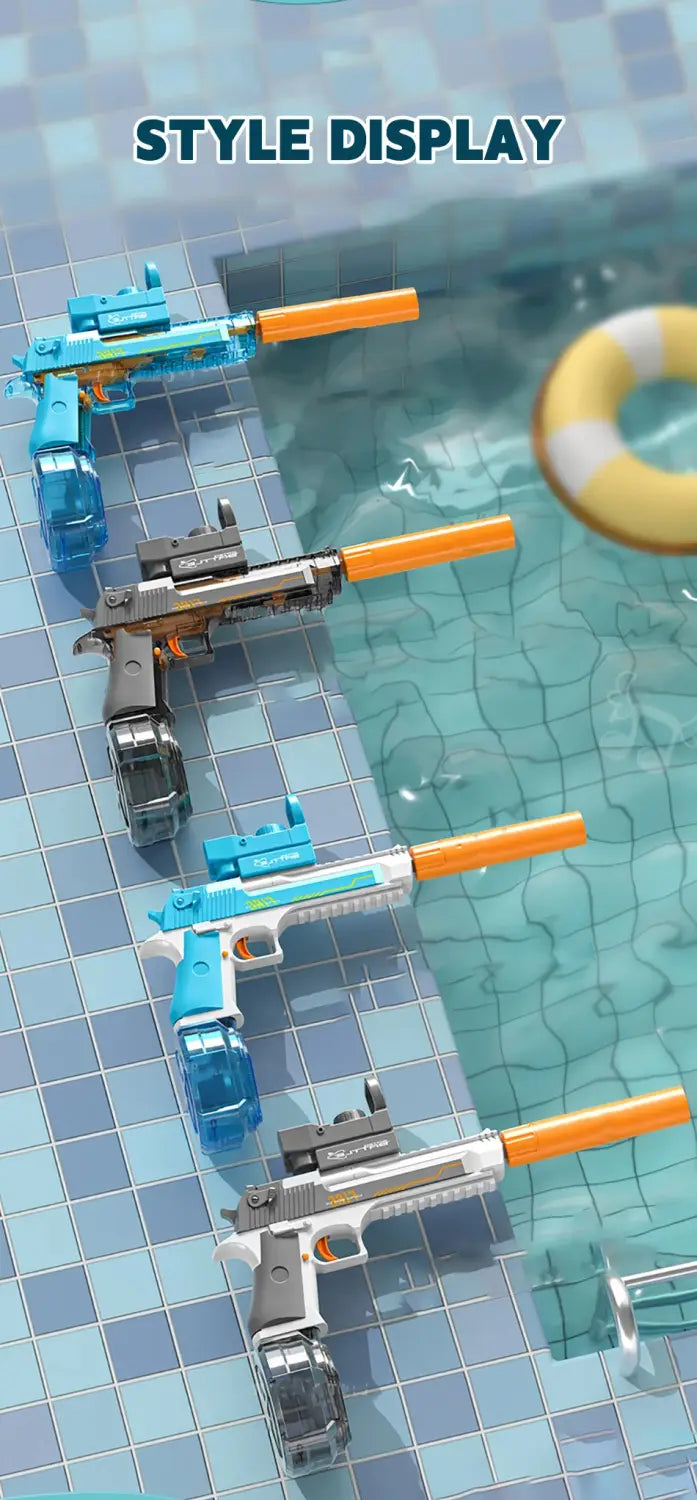 New Water Gun Electric Pistol Shooting Toy Full Automatic Summer Beach Toy For Kids Children Boys Girls Adults pistolet