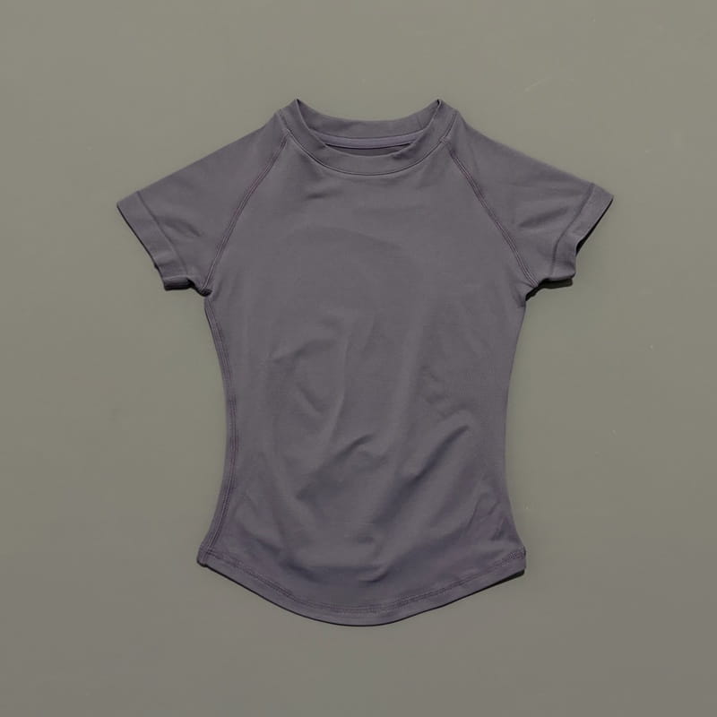 HISTELLO Sports Short Sleeve Top Women Gym Yoga Top Workout Clothes Sports T Shirt Fitness Activewear Running Tight Tops