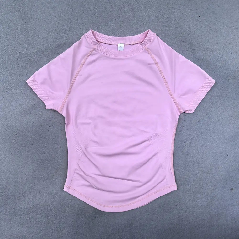 Df Impact Short Sleeve Top Women Workout Top Gym Crop Top Light Weight Yoga Shirt Longline Sports T Shirts Fitness