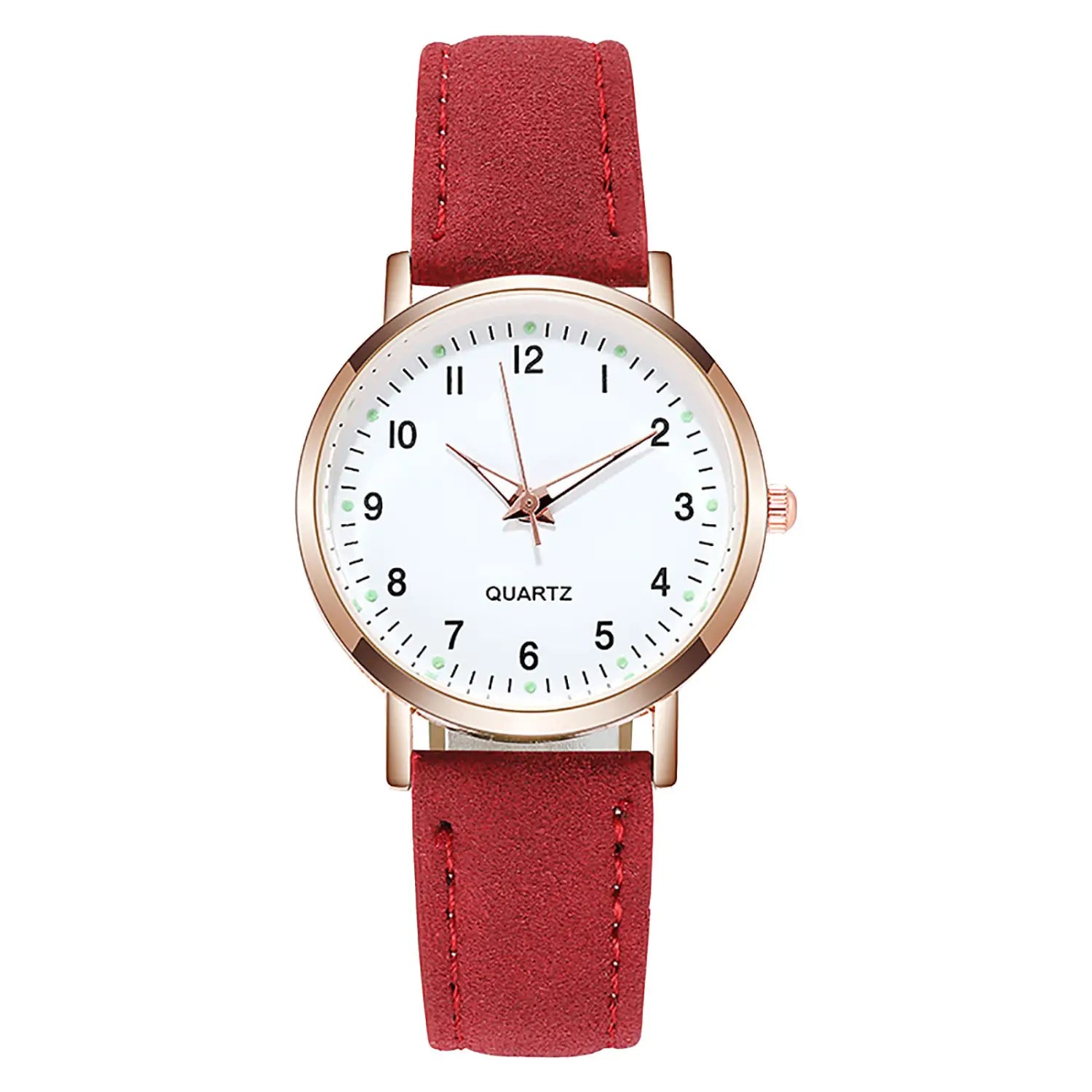 Montre Elegant Luminous Quartz Leather Watch for Women