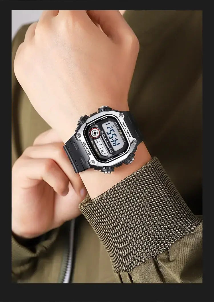 SKMEI 2126 Digital Sports Watch 50m Waterproof Countdown Alarm