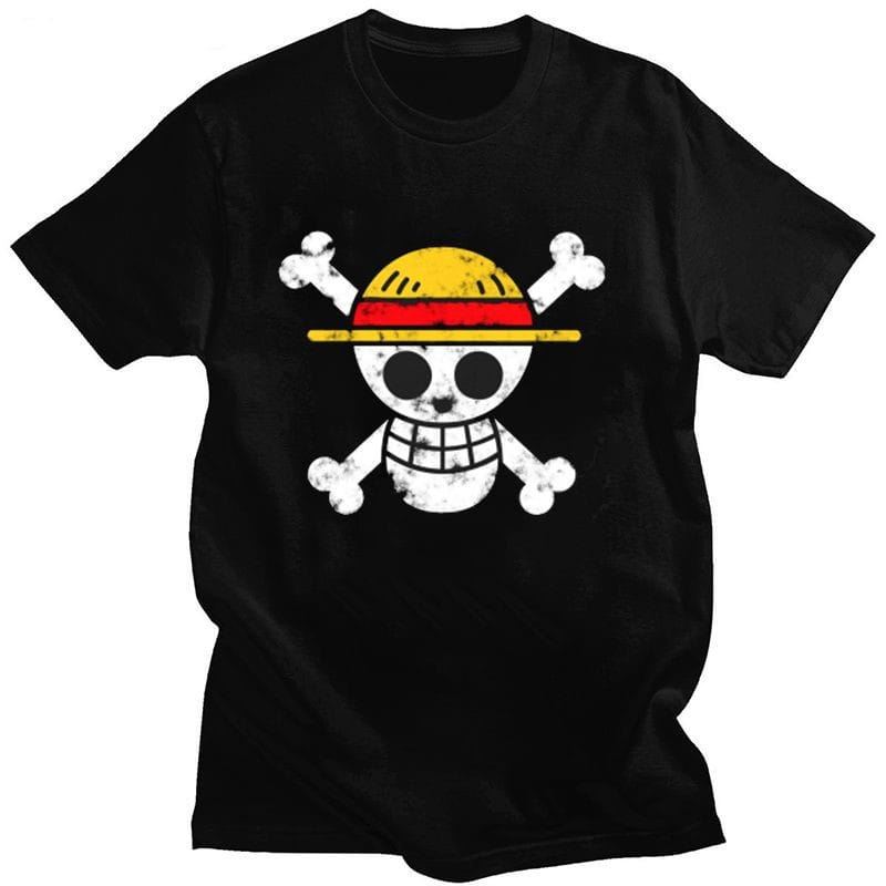 One Piece Men’s T-Shirt Monkey D. Luffy Japanese Anime Summer Boy Children’s Short Sleeve High Quality Parent-Child Wear