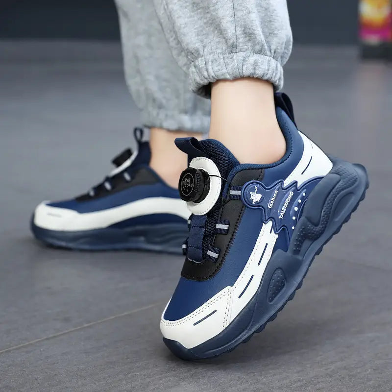Beautiful Shoe’s Children Sneaker Boys Casual Shoes Leather Student Walking Shoes Kids Non-slip Lightweight Girls