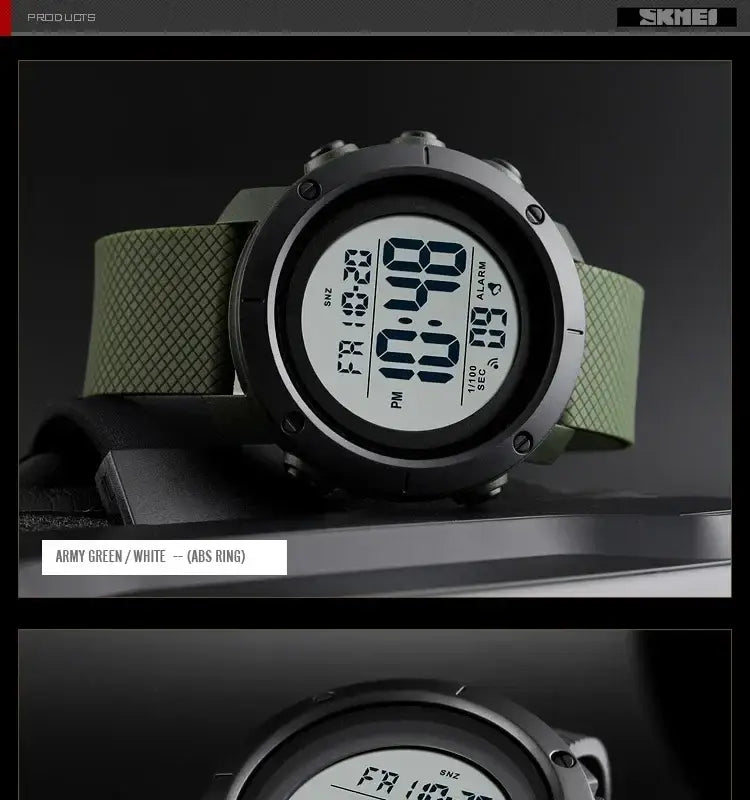 Montre SKMEI Digital Sport Watch Waterproof Chronograph Alarm Men Timepiece