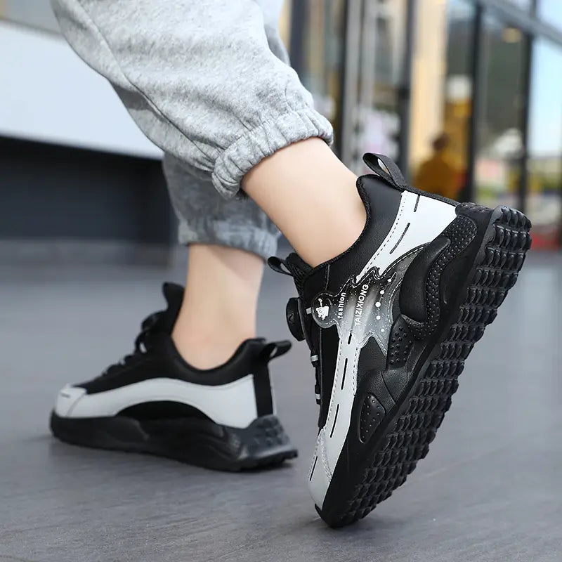 Beautiful Shoe’s Children Sneaker Boys Casual Shoes Leather Student Walking Shoes Kids Non-slip Lightweight Girls