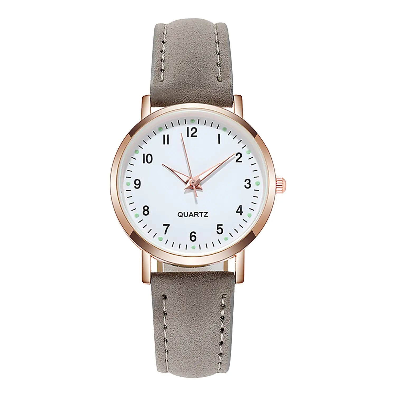 Montre Elegant Luminous Quartz Leather Watch for Women