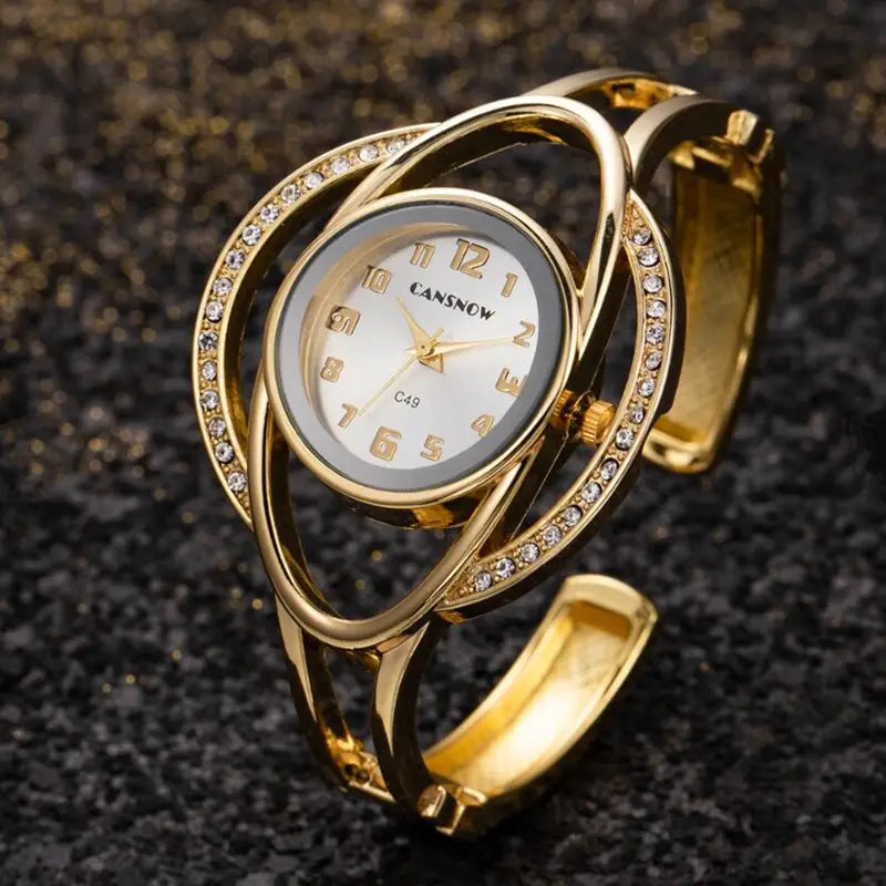 Luxury Stainless Steel Bracelet Quartz Women Watch