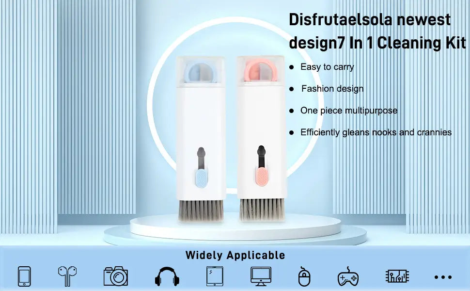 7-in-1 Computer Keyboard Cleaner Brush Kit Earphone Cleaning Pen For Headset Keyboard Cleaning Tools Cleaner Keycap