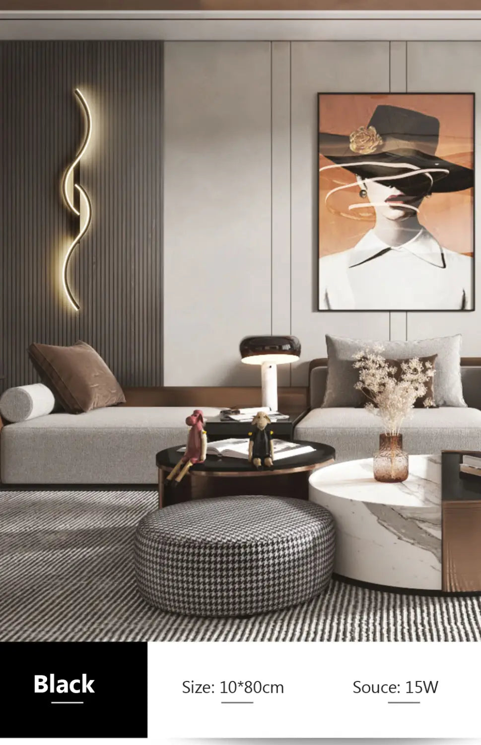 Modern LED Wall Lamp Minimalist Led Light Bedroom Bedside Long Strip Wall Sconces Living Room Home Indoor Lighting