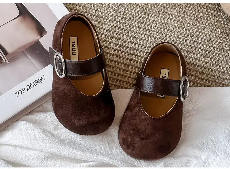 Beautiful Shoe’s Fashion Leopard Print Kid Shoe2026spring New Cute Girl Shoe Retro Princess Shoe Brand Girl Leather