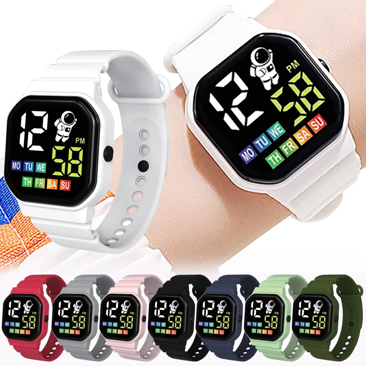 Montre Children’s Smart Watch Display Week LED Digital Wrist Watches For Boy Girl Waterproof Sport Watch Montre Enfant