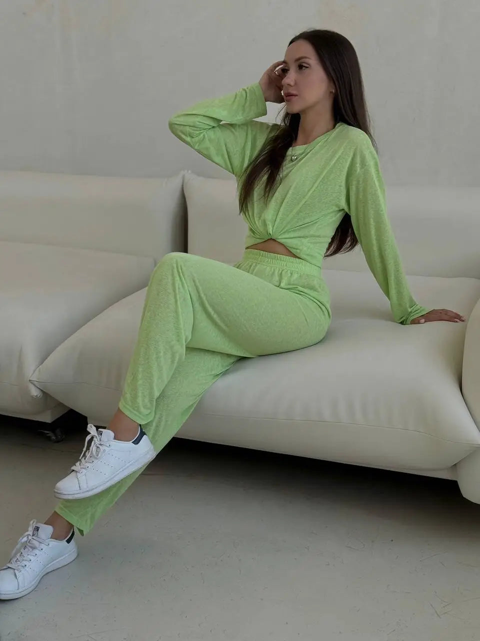 Hirsionsan 2025 Basic soft T Shirts Women Summer autumn Long Sleeves Loose Bottom Tees Ladies Casual Knitted Soft Woman
